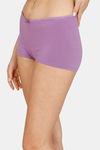 Zivame Anti-Microbial Medium Rise Full Coverage Boyshorts - Chinese Violet — thumbnail 3